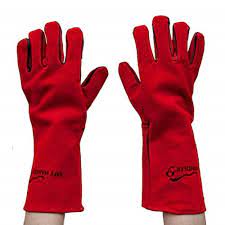 Safe Handler Deluxe Split Cowhide Leather Full Inside Lining 16 In Welding Gloves Wp Deluxe 16 The Home Depot Welding Gloves Welding Projects Tig Welding Gloves