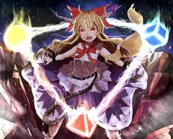 霊撃 萃霊花 suika ibuki touhou アニメの女の子 イラスト 東方プロジェクト