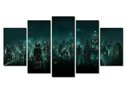 The conference rooms of | home decor, house design, home. Wall Art Decor Poster Painting On Canvas Print Pictures 5 Pieces Bioshock City Picture For Home Decoration Living Room Artwork Art Green Framed Medium Amazon In Clothing Accessories