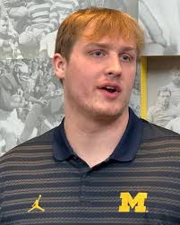 Michigan Spring Football Press Conference DT Enow Etta: On 2024: "Last year  was kind of tough because I got moved to DT. So it was definitely a mental  challenge, getting the right