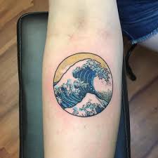 White ink gives a dramatic effect to a tattoo. Japanese Tsunami Wave Tattoo Novocom Top