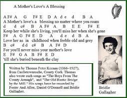 Love is a blessing lyrics. A Mother S Love S A Blessing Tin Whistle Sheet Music Irish Folk Songs