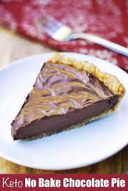 Keto No Bake Chocolate Pie Healthy Recipes Blog Recipe Chocolate Pie Recipes Healthy Pie Recipes Keto Dessert Recipes