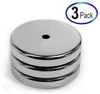 3 Pack 80 LB Cup Magnets 2.6" Ceramic Pot Magnets for Car Signs, Metal  Fabrication, and Tool Holdings