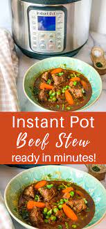 Easy Instant Pot Beef Stew Recipe Frozen Meat Pot Beef Stew Cooking Stew Beef Beef Chunks Recipes