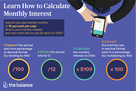How To Calculate Monthly Interest