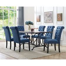 (59) concord 7 piece extension counter set with upholstered back stools $1,915. Niall 7 Piece Dining Set In 2021 Luxury Dining Room 7 Piece Dining Set Dining Set