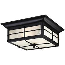 Westinghouse Orwell 2 Light Textured Black Outdoor Flushmount 6204800 The Home Depot Outdoor Flush Mounts Porch Lighting Outdoor Lighting