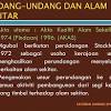 Penubuhan majlis kualiti alam sekeliling. 1