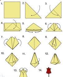 Origami Tulpen Falten Anleitung Dekoking Com 1 Anleitungdekokingcom1 Falten Origami Origami Easy Paper Roses Diy Origami Design