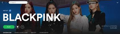 Chart Blackpink Hits 5m Monthly Listeners On Spotify