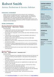 Service Advisor Resume Samples Qwikresume