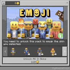 Add a simple and easy way any skins maps for minecraft. Emoji Skin Pack In Minecraft
