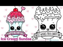 How To Draw An Ice Cream Sundae Float Cute Step By Step Sweet Dessert Cute Drawings Cute Easy Drawings Cartoon Drawings