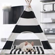 Black And White Striped Dog Bed Hot Selling Black And White Stripe Dog Bed Dog House Play House Teepee Tent With Mat Cute Dog Beds Dog Teepee Designer Dog Beds