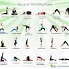108 hatha yoga poses with stickfigures, english and sanskrit pose names. 3