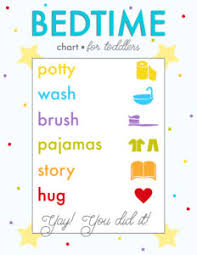 Bedtime Reward Chart For Kids Sticker Rewards Chart For Kids