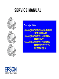 Si l'imprimante scnner sur un autre système, cela indique que la question réside dans le pc. Epson Stylus Nx510 Service Manual Printer Computing Image Scanner