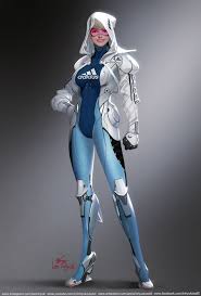 Artstation Adidas Girl Inhyuk Lee Cyberpunk Girl Cyberpunk Character Female Character Design