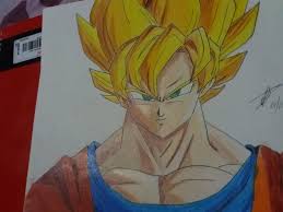 Drawing dragonball z characters is always fun. Son Goku From Dragon Ball Z Drawing Using Colored Pencils Step By Step Procedures Steemit