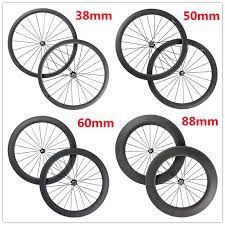 700c Road Bicycle Carbon Wheels 50mm Depth 25mm Width Carbon Clincher Wheelset Hand Build With Powerway R3 Road Bicycle Bikes Road Bike Wheels Carbon Road Bike