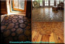 Collection by tile source inc. Log Slices For A Hardwood Floor Country Victorian Times