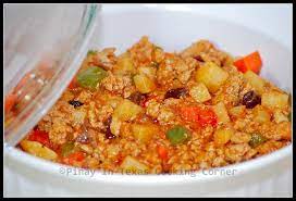 Ground Pork In Tomato Sauce Pork Giniling Filipino Recipes Pinoy Recipes Pinay In Texas Ground Pork Recipes Giniling Recipe Pork Giniling Recipe