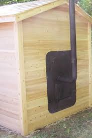 Sauna Exterieur Equipe D Un Poele A Bois Sauna Exterieur Exterieur Sauna