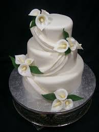 Calla Lilly Drape Round Wedding Cakes Calla Lily Cake Simple Wedding Cake Calla Lily Wedding Cake