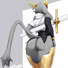 277055 - suggestive, artist:nofuture, sybil (pseudoregalia), fictional  species, jackalope, lagomorph, mammal, anthro, pseudoregalia, butt, cape,  clothes, female, hood, horns, legwear, nudity, partial nudity, rear view,  solo, solo female, sword, thigh ...