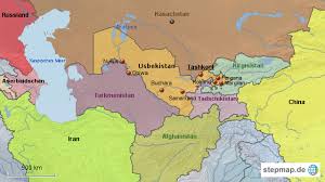 Feiertag usbekistan | karte usbekistan. Stepmap Ubersichtskarte Usbekistan Landkarte Fur Deutschland