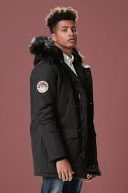 superdry black everest parka coat