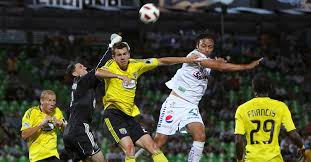 The page is divided into four parts. The Columbus Crew S History In The Concacaf Champions League Massive Report