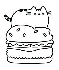 Donut Coloring Printables 20 Free Pusheen Coloring Pages To Print 674 X 800 Pixels Kartun Halaman Mewarnai Sketsa Karakter