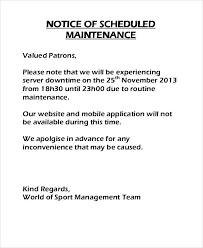 Need to write a notice for someone but do not know how to write one? 8 Maintenance Notice Templates Free Sample Example Format Download Free Premium Templates