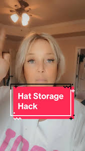 If you have hats around the house and have no idea what to do with them,  here’s your sign. #hatstorage #baseballhats #organize #declutter #cleaning  #womenover40 #womenover50 #cleanhome