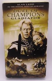 DUEL OF CHAMPIONS - GLADIATOR VHS VIDEO MOVIE, ALAN LADD, ALANA LADD,  LUCIANO M.
