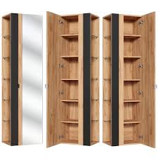 Die spiegeltür war ausschlaggebendisaschim allgemeinen gut, an der passgenauigkeit der einlegeböden könnte nochmal gearbeitet werden4. Badezimmer Hochschrank Mit Spiegel Toskana Black 56 In Seidenmatt Anth