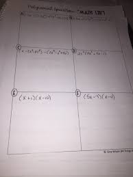 Rate free gina wilson answer keys form. Solved Palinomial Operations Math Lib Gina Wilson All T Chegg Com