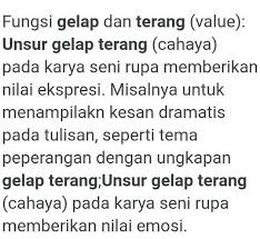 Gelap dan terang memberikan kesan yang mendalam atau kontras dalam sebuah karya seni rupa. Apa Tujuan Adanya Unsur Gelap Terang Dalam Gambar Model Brainly Co Id