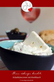 Schafskasecreme Mit Knoblauch Als Brotaufstrich Oder Dip Rezept Schafskasecreme Brotaufstrich Lecker