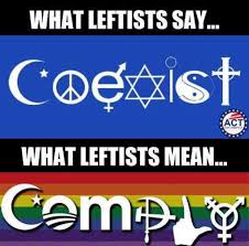 We all coexist on this planet the answer is: I Think Leftists Just Want To Coexist Thanks Therightcantmeme
