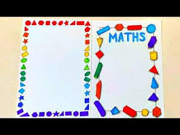 Maths Border Easy Border Design On Paper Colourful Border Front Page Or Project Border Design Y Page Borders Design Colorful Borders Design Math Design
