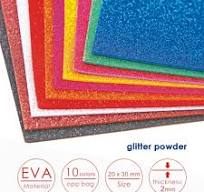 Pack of 10 20 x 30cm Glitter Eva Sponge Paper - Tesco Groceries