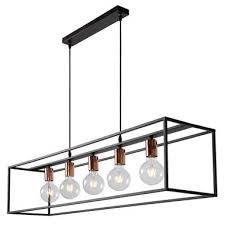 C'est une suspension design noire à 6 éléments différents. Lustre 5 Lampes Industriel Lucide Arthur Noir Metal 08424 05 30 Lustres Industriels Chez Luminaires Online