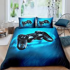 Find great deals on ebay for boys bedrooms. Games Comforter Cover Queen Gamepad Bedding Set For Boys Kids Video Games Bedding Set Modern Gamer Console Action Buttons Bedspread Fashion Teens Child Bedroom Decor 3 Pcs Gift Collection Amazon Ca Home Kitchen