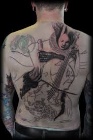 Ramos south ink tattoo studio. Rucken Cello Tattoo Von Miguel Ramos Tattoos