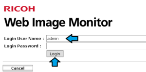 Ricoh 2075 the default is admin and no password. Default Username And Password For Ricoh Web Image Monitor Ricoh Driver