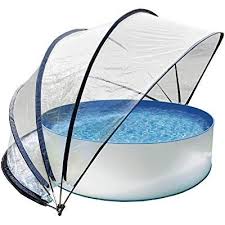 Sunnytent Rund Grosse L 540 X 540 X 270 Cm Uberdachung Und Windschutz Fur Schwimmbad Von Fruhling Bis Herbst Ein War Gartenpavillion Cabrio Dome Gartendach