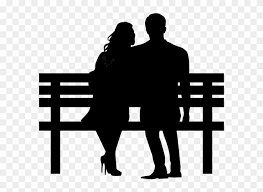 Love is a beautiful feeling than others in this world. Love Couple Silhouettes On Bench Silhouette Clipart 1486401 Pikpng